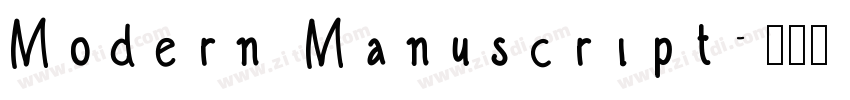 Modern Manuscript字体转换